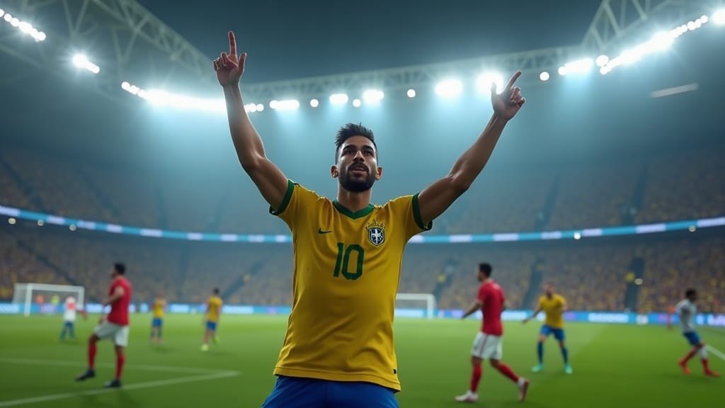 Brazil vs England — match action